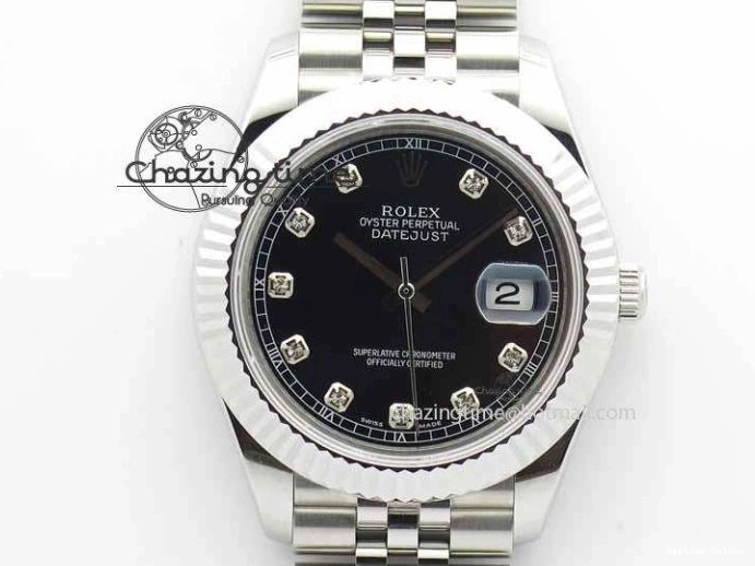 0501 DateJust II 41mm BP Maker Best Edition Black Diamonds Dial On New Version Jubilee Bracelet A Popular 3618